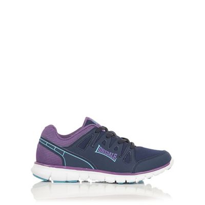 Navy and purple 'Caldas' Trainers